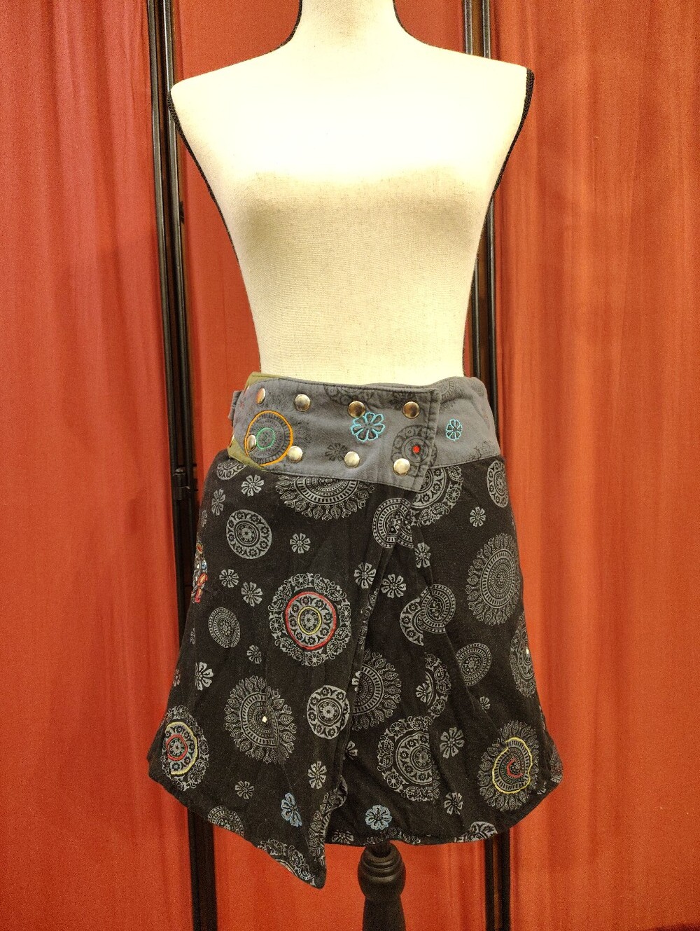 Metok Designs Kilt Skirt Boho Unique Festival Wear Adjustable Size Reversible
